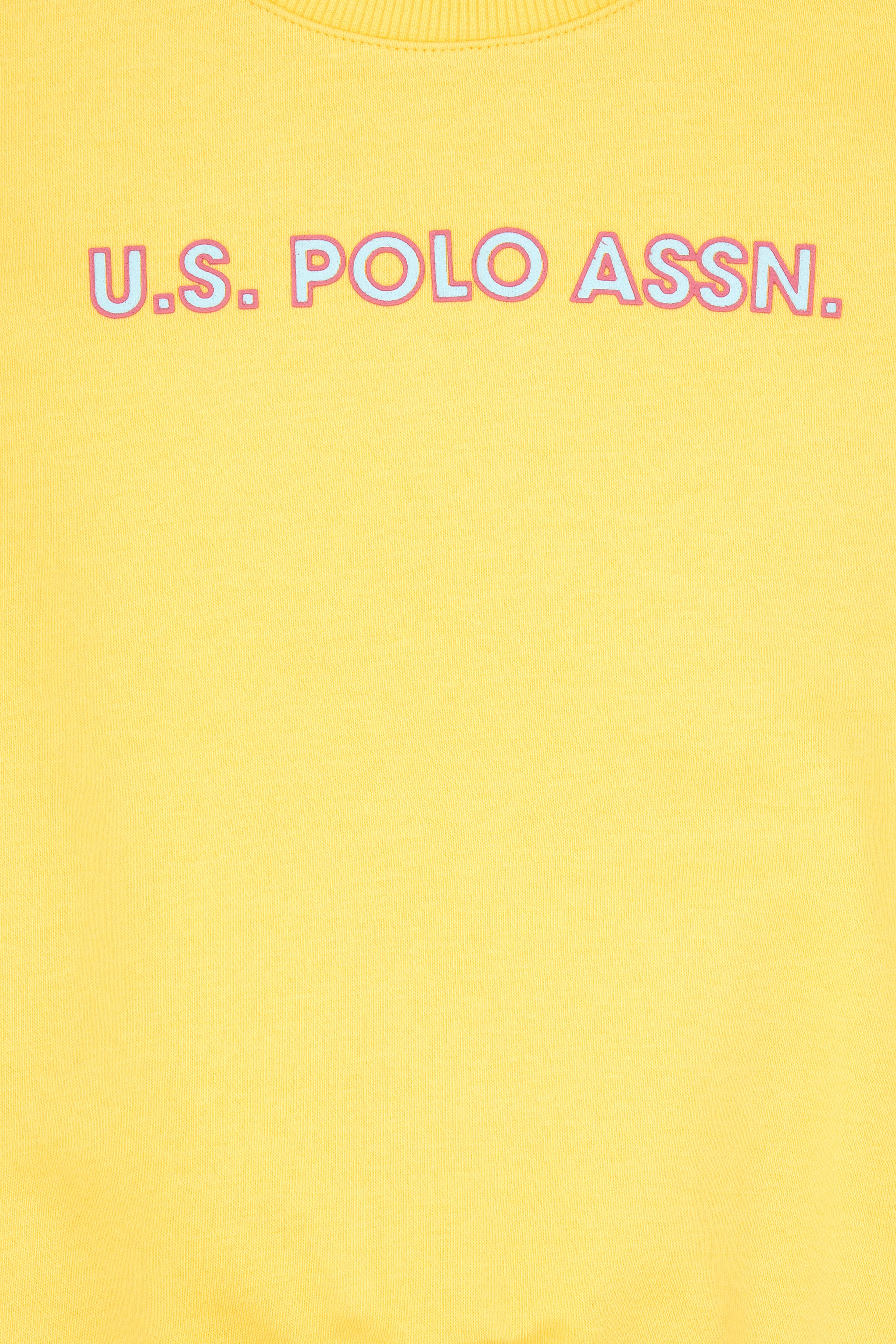 Kız Çocuk Sarı Bisiklet Yaka Şardonlu Sweatshirt - Image 6