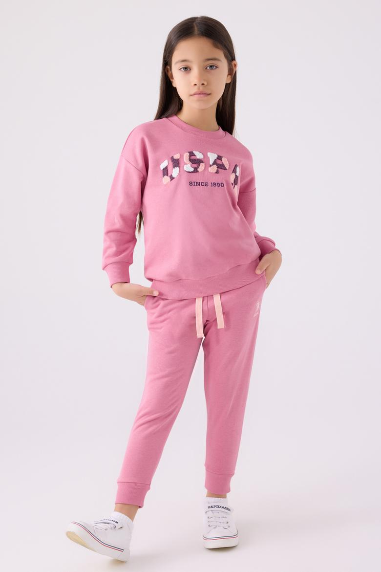Kız Çocuk Pembe Pijama Takımı