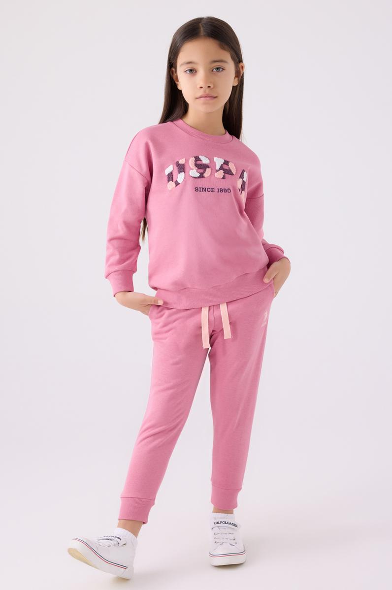 Kız Çocuk Pembe Pijama Takımı