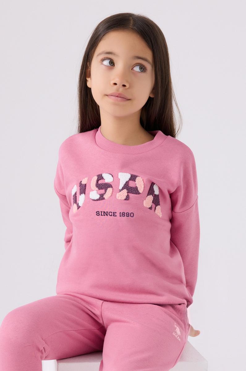 Kız Çocuk Pembe Pijama Takımı