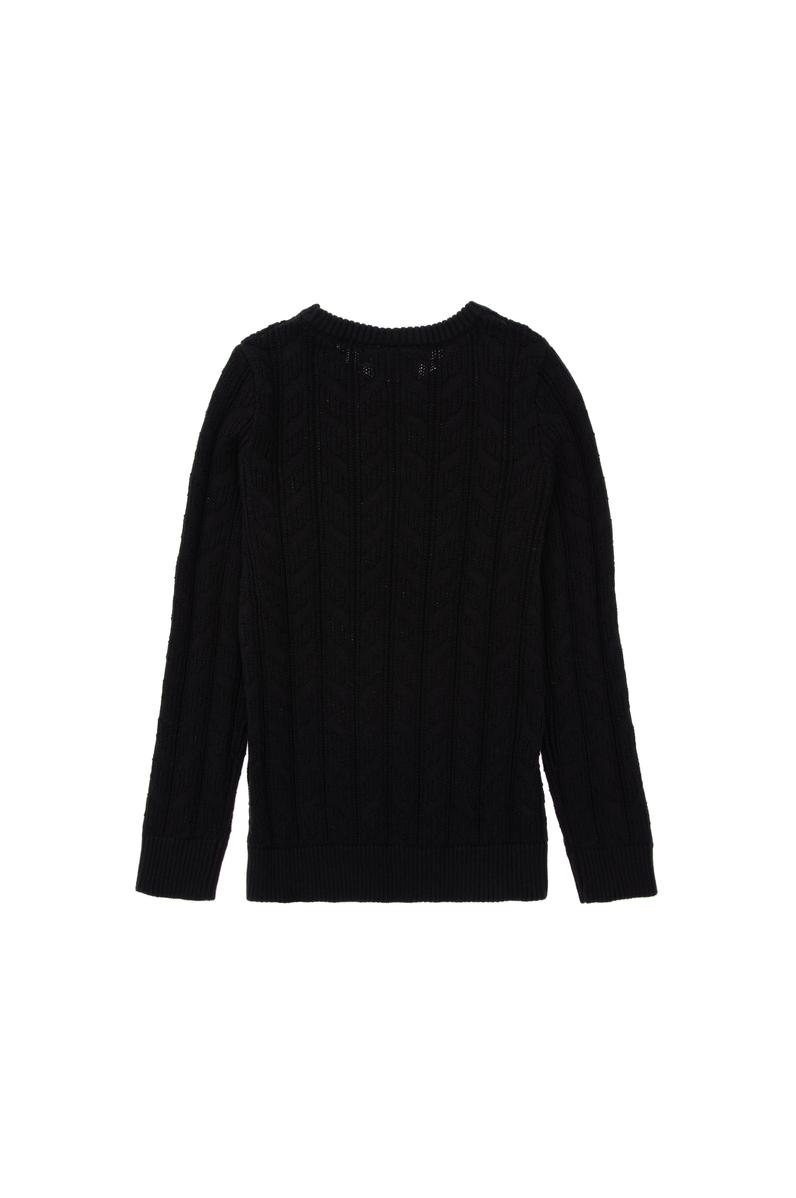 Erkek Çocuk Siyah Basic Kazak