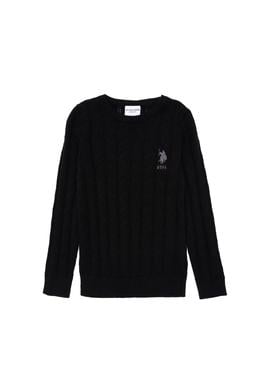 Erkek Çocuk Siyah Basic Kazak - 50293551017