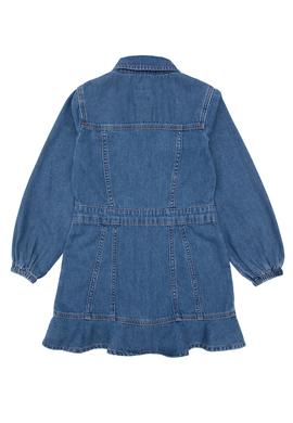 Kız Çocuk Koyu Mavi Jean Elbise - 50291149005