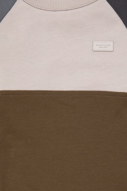 Erkek Çocuk Haki Sweatshirt