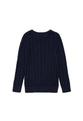 Erkek Çocuk Lacivert Basic Bisiklet Yaka Kazak - 50288889002