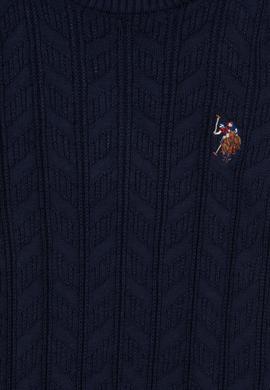 Erkek Çocuk Lacivert Basic Bisiklet Yaka Kazak - 50288889002