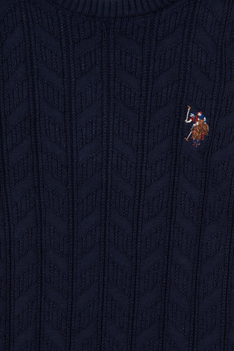 Erkek Çocuk Lacivert Basic Bisiklet Yaka Kazak - 50288889002