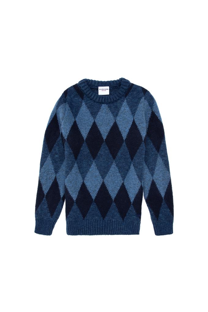 Erkek Çocuk İndigo Kazak