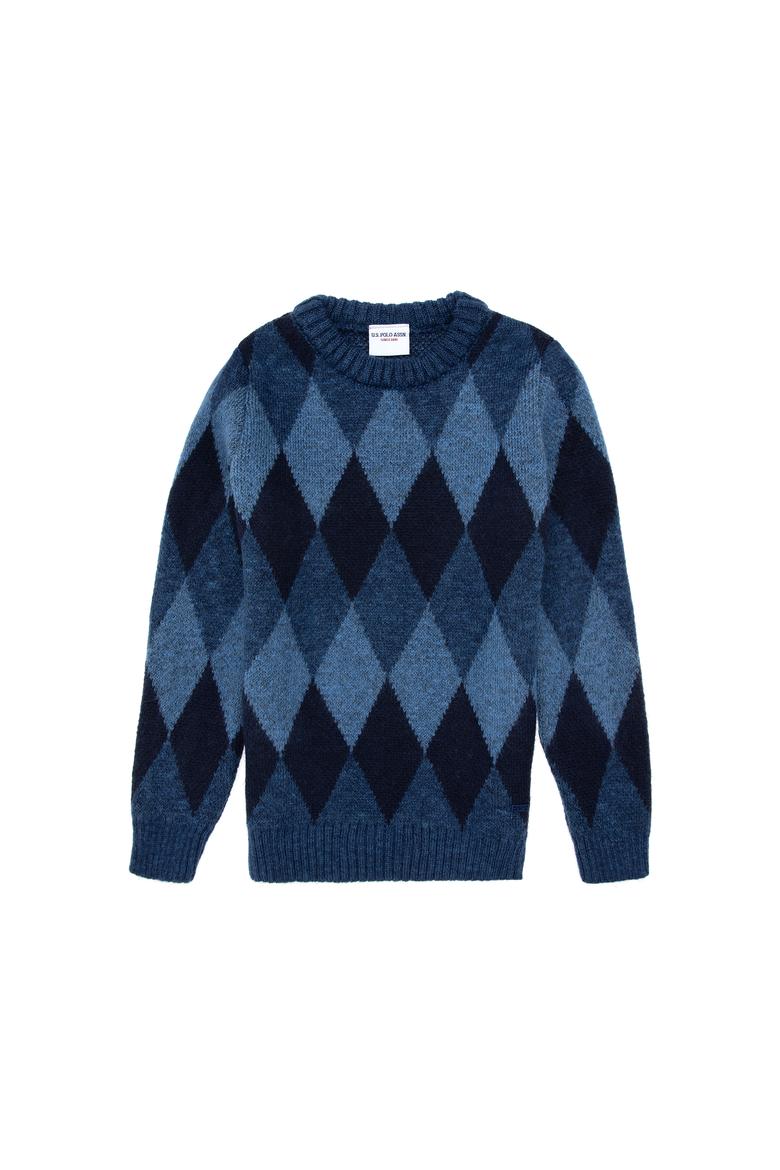 Erkek Çocuk İndigo Kazak