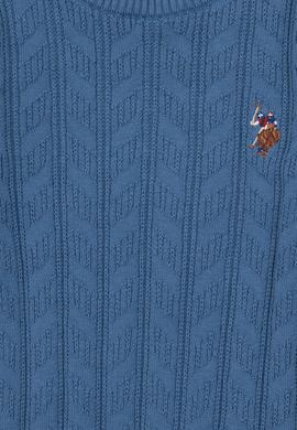 Erkek Çocuk Koyu Mavi Basic Bisiklet Yaka Kazak - 50288889081