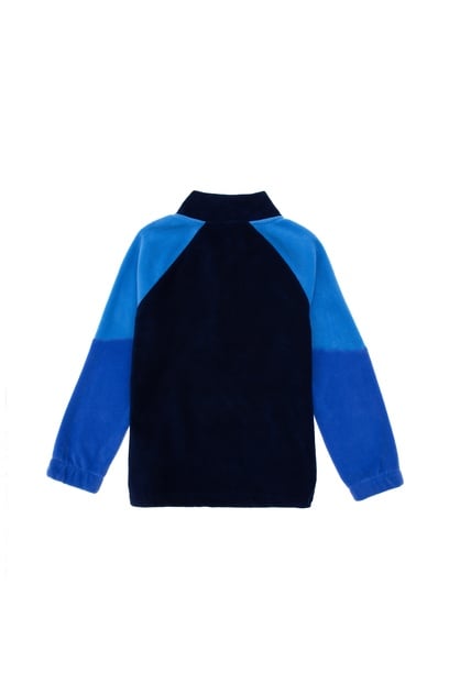 Erkek Çocuk Yarım Fermuarlı Lacivert Polar Sweatshirt