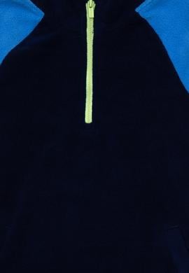 Erkek Çocuk Yarım Fermuarlı Lacivert Polar Sweatshirt - 50290710008