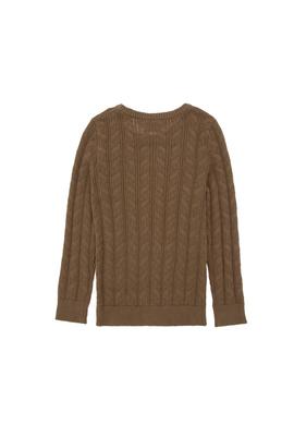 Erkek Çocuk Haki Basic Bisiklet Yaka Kazak - 50288889071