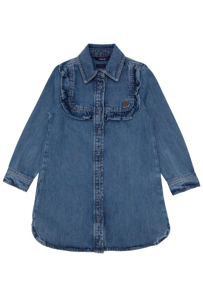 Kız Çocuk Mavi Jean Elbise