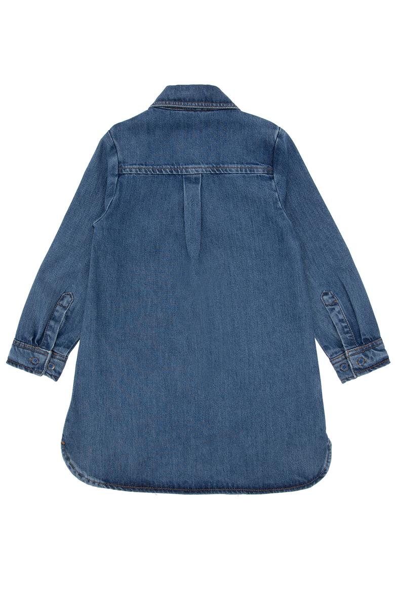 Kız Çocuk Mavi Jean Elbise - 50291151010