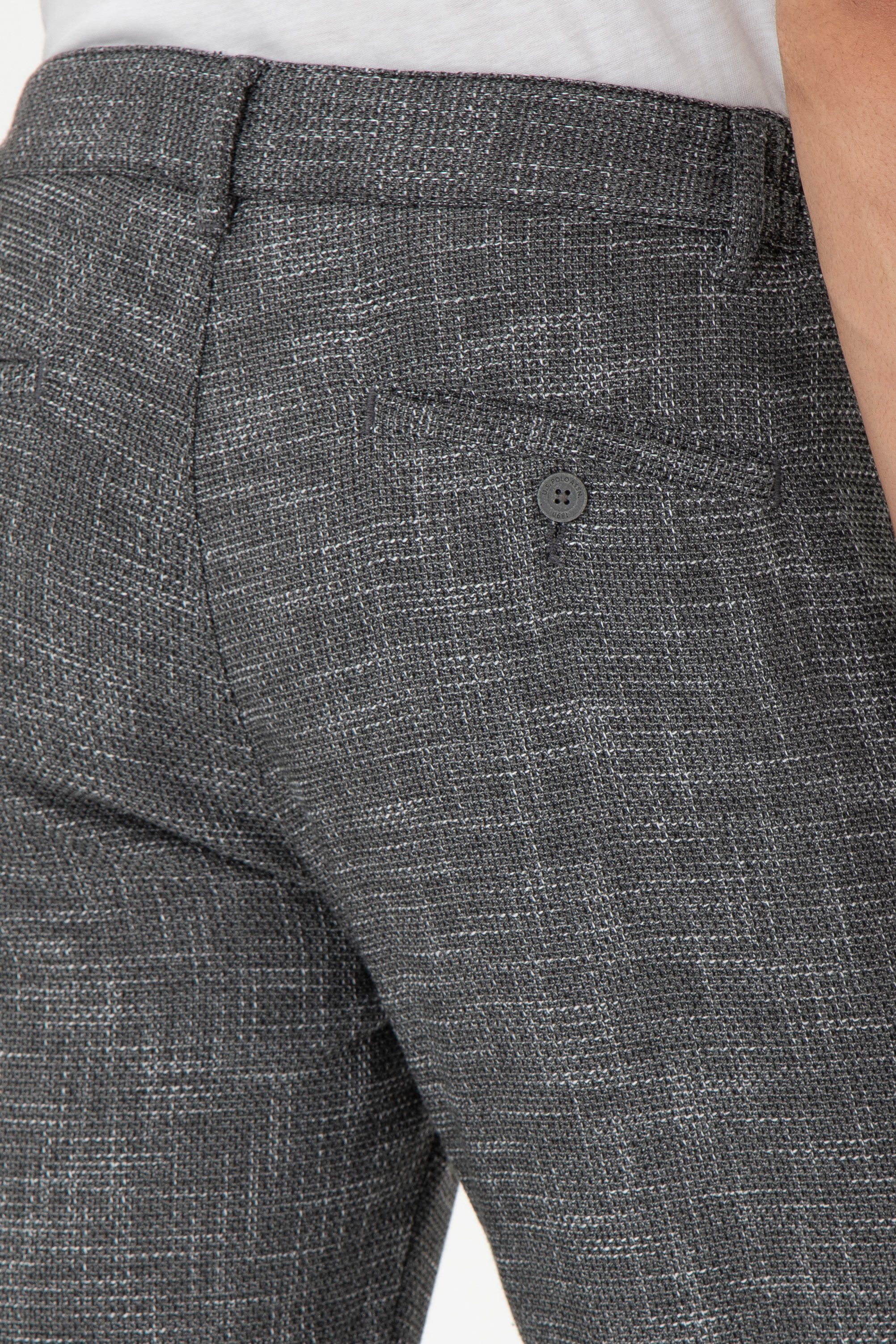 Erkek Slim Fit Gri Kanvas Pantolon - Image 6