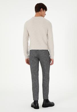 Erkek Slim Fit Gri Kanvas Pantolon - 50291201164
