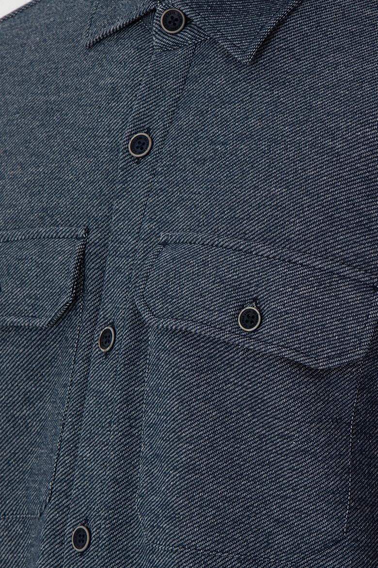 Erkek Lacivert Örme Gömlek - 50299645008
