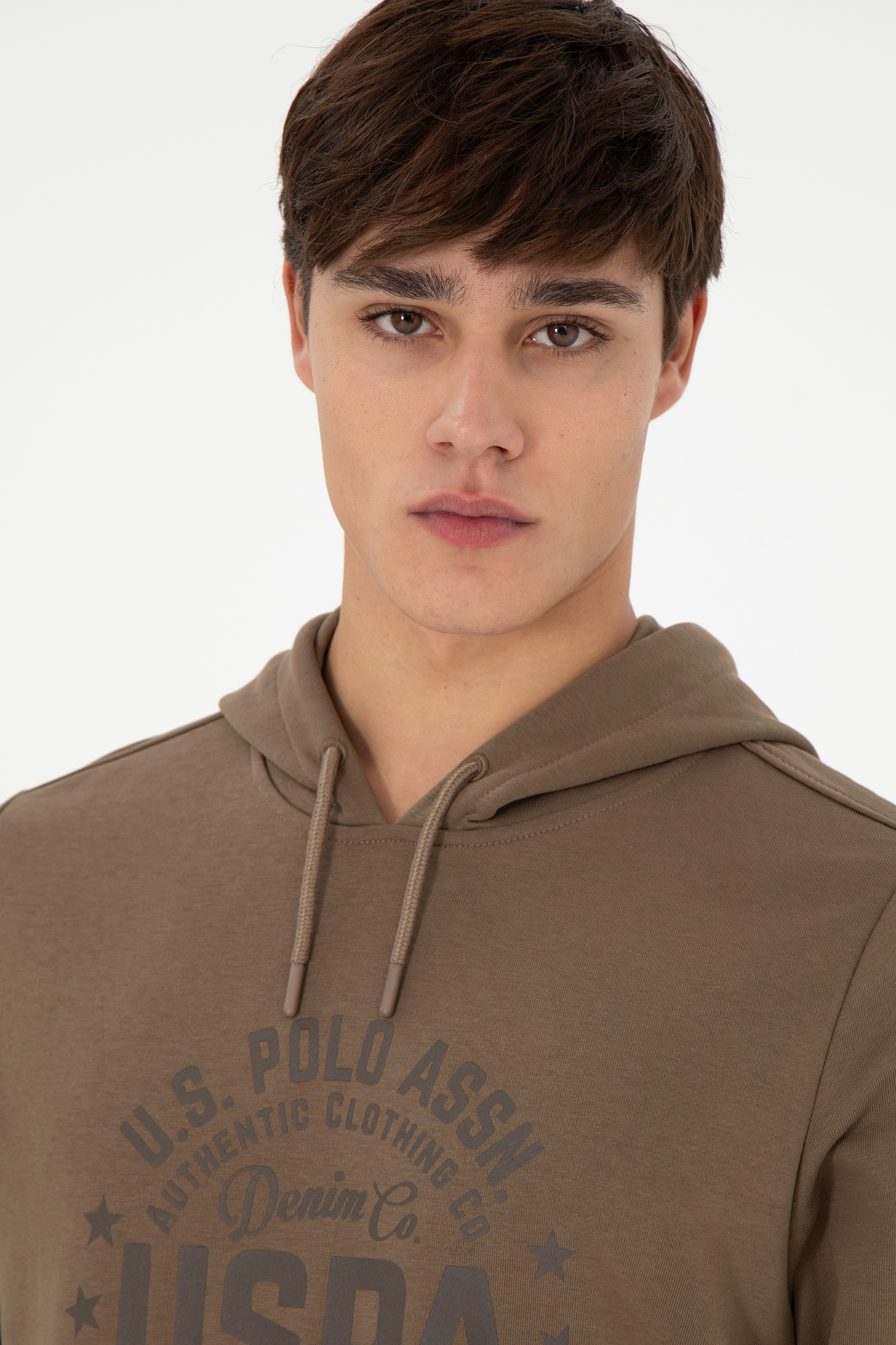 Erkek Haki Sweatshirt - Image 2