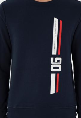 Erkek Regular Fit Bisiklet Yaka Lacivert Sweatshirt - 50293441027