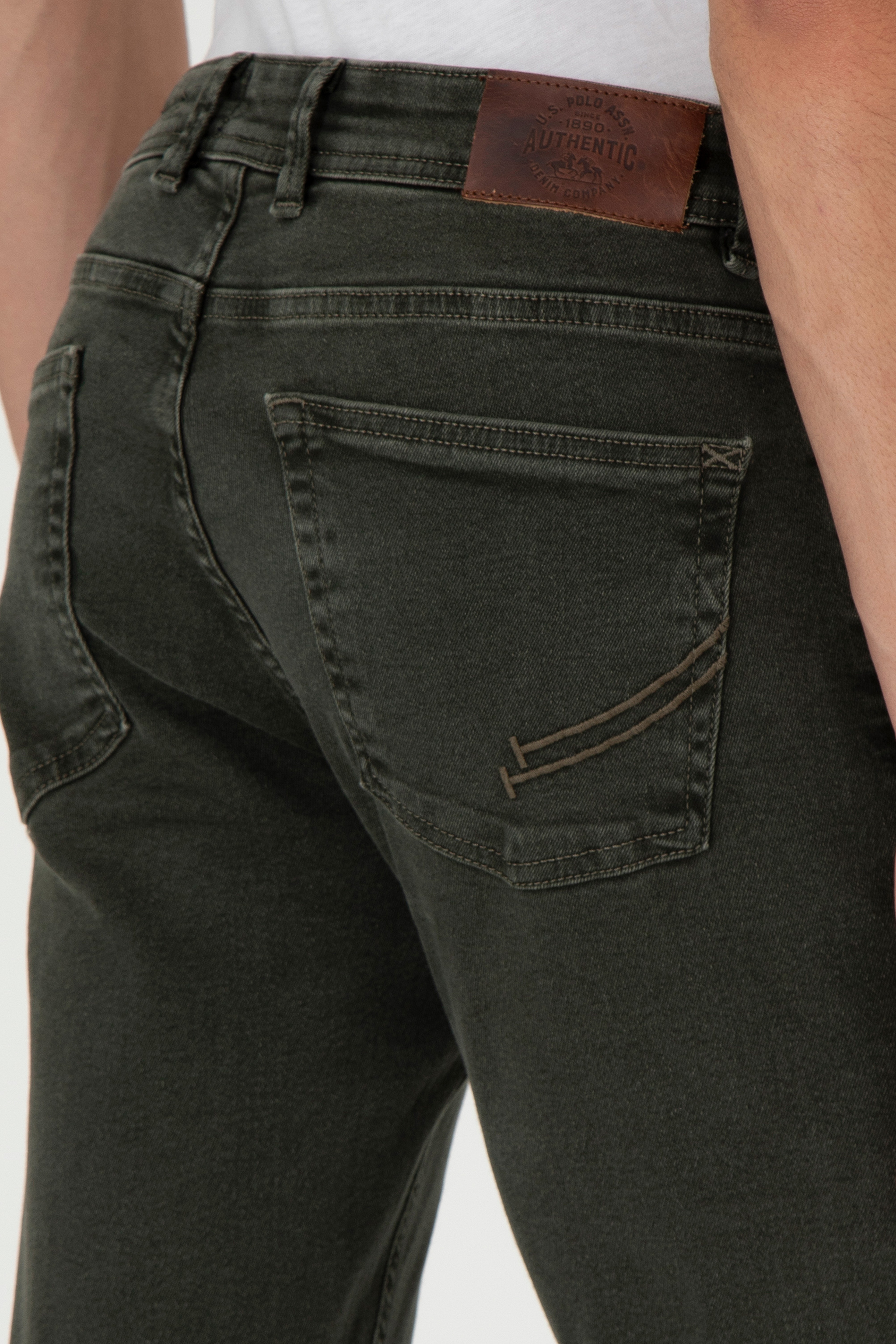 Erkek Haki Jean Pantolon - Image 6
