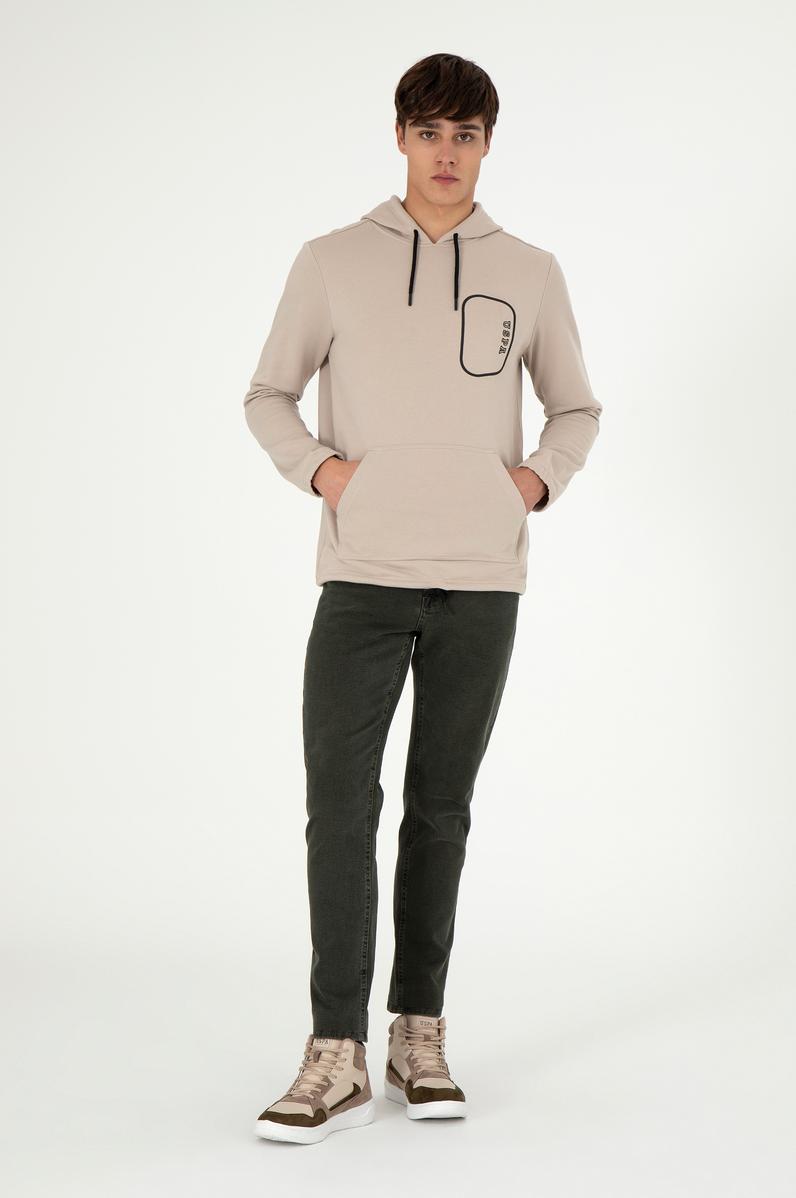 Erkek Haki Jean Pantolon