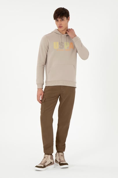 Erkek Jogger Fit Haki Kanvas Pantolon