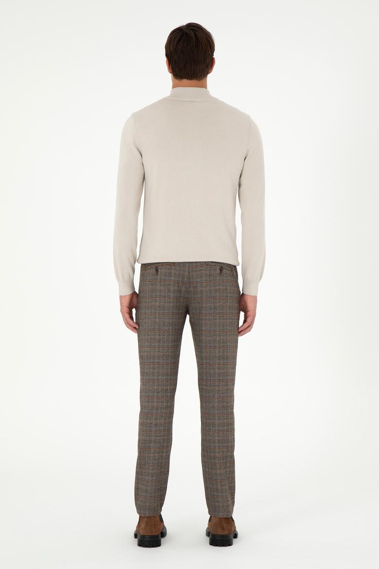 Erkek Kahverengi Kanvas Pantolon - 50291185185