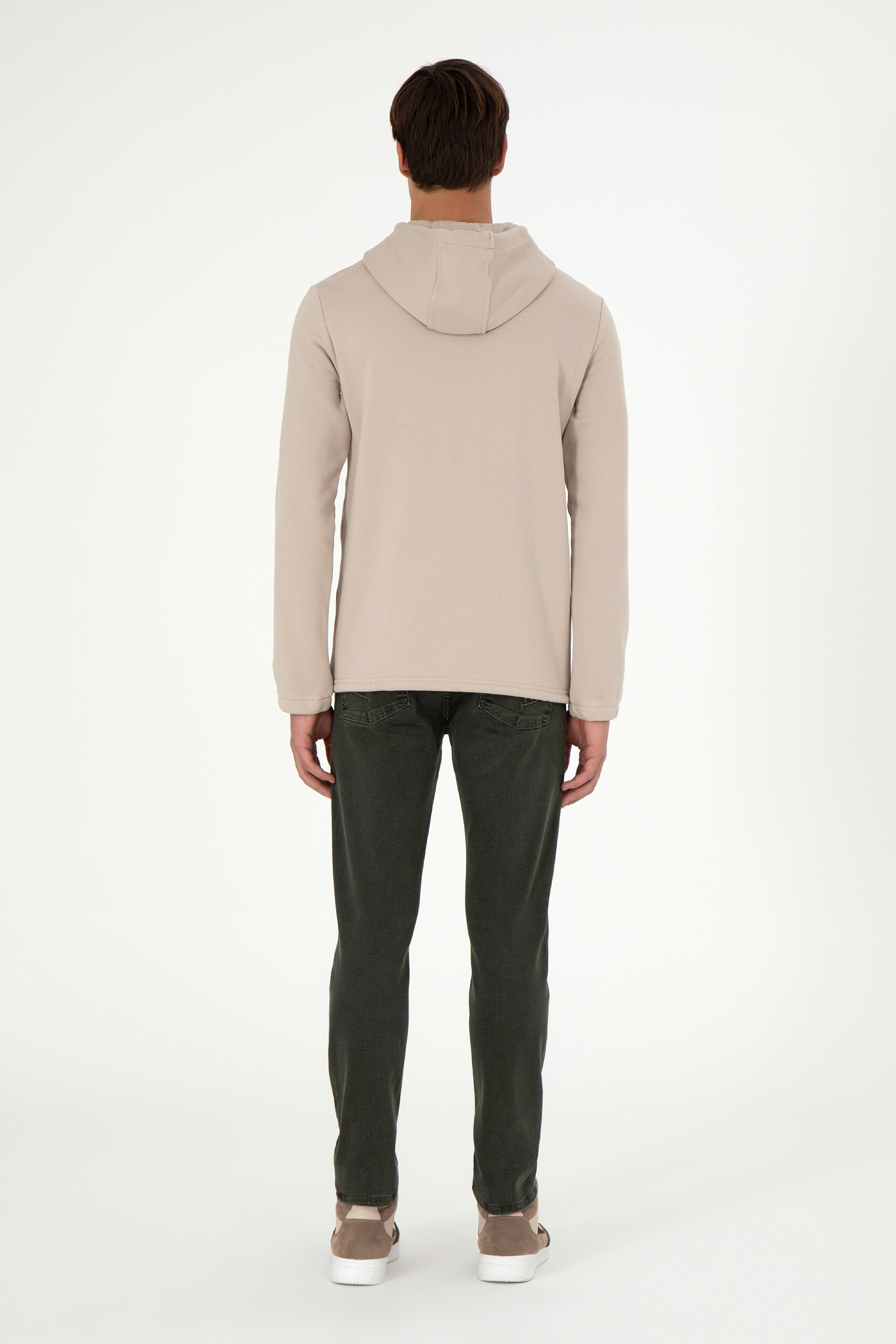 Erkek Slim Fit Lacivert Kanvas Pantolon