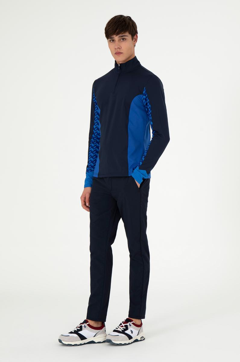 Erkek Lacivert Kanvas Pantolon