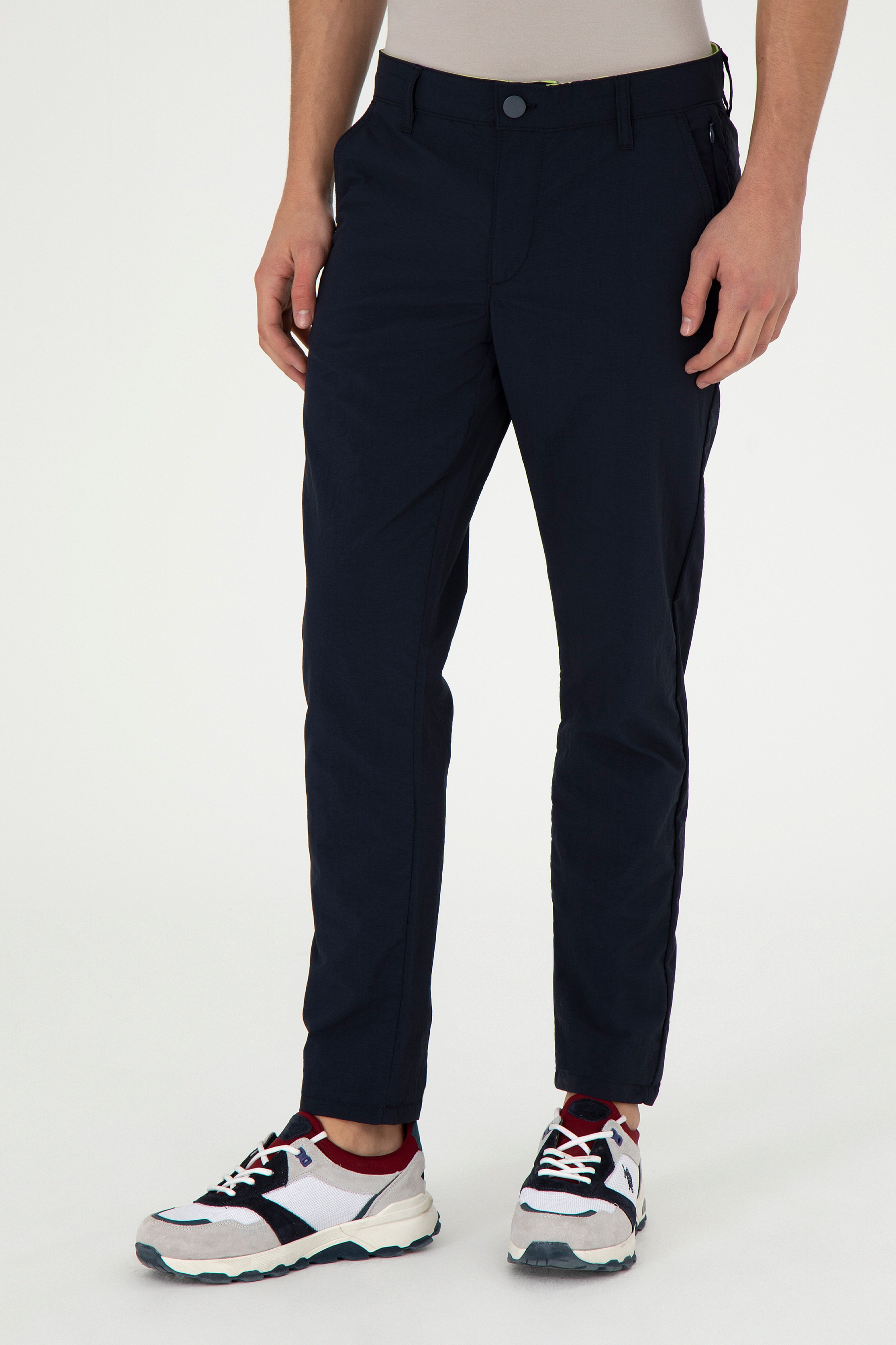 Erkek Slim Fit Lacivert Kanvas Pantolon - Image 2