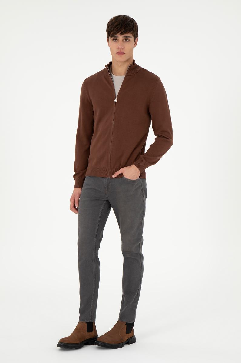 Erkek Kiremit Jean Pantolon