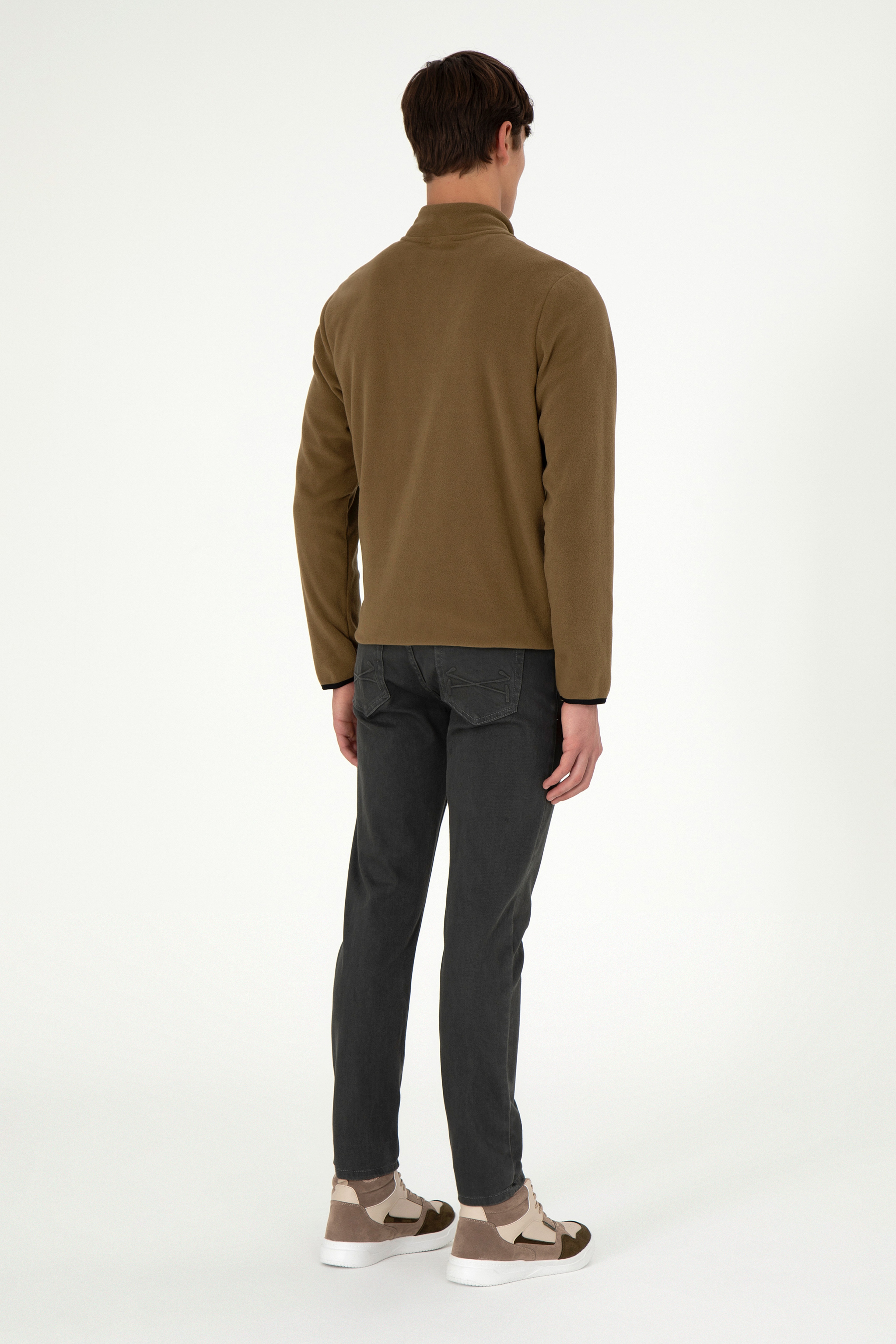 Erkek Haki Jean Pantolon - Image 4