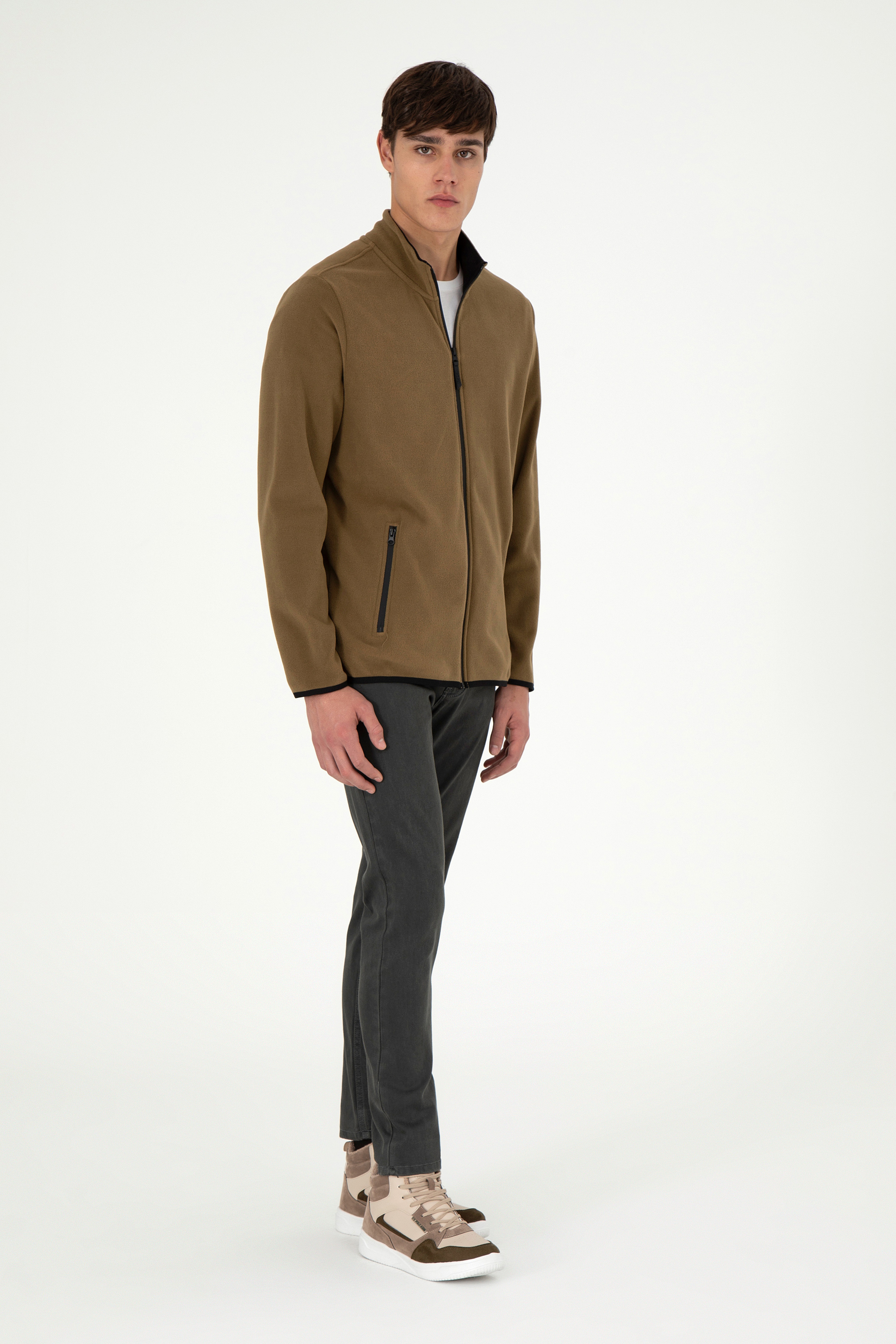 Erkek Haki Jean Pantolon - Image 3
