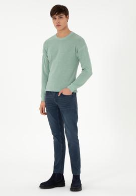 Erkek İndigo Jean Pantolon - 50290006044