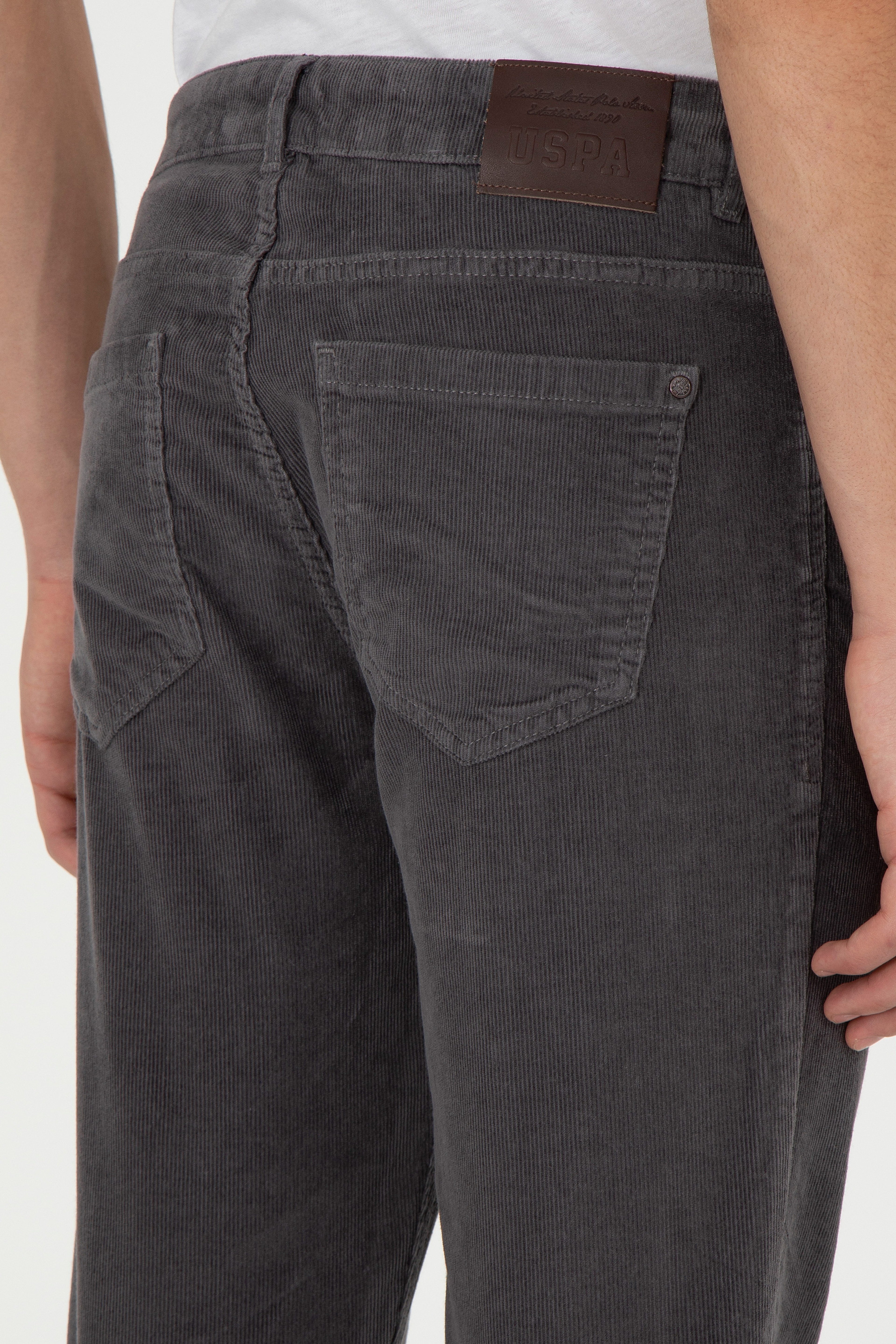 Erkek Slim Fit Antrasit Kanvas Pantolon - Image 6