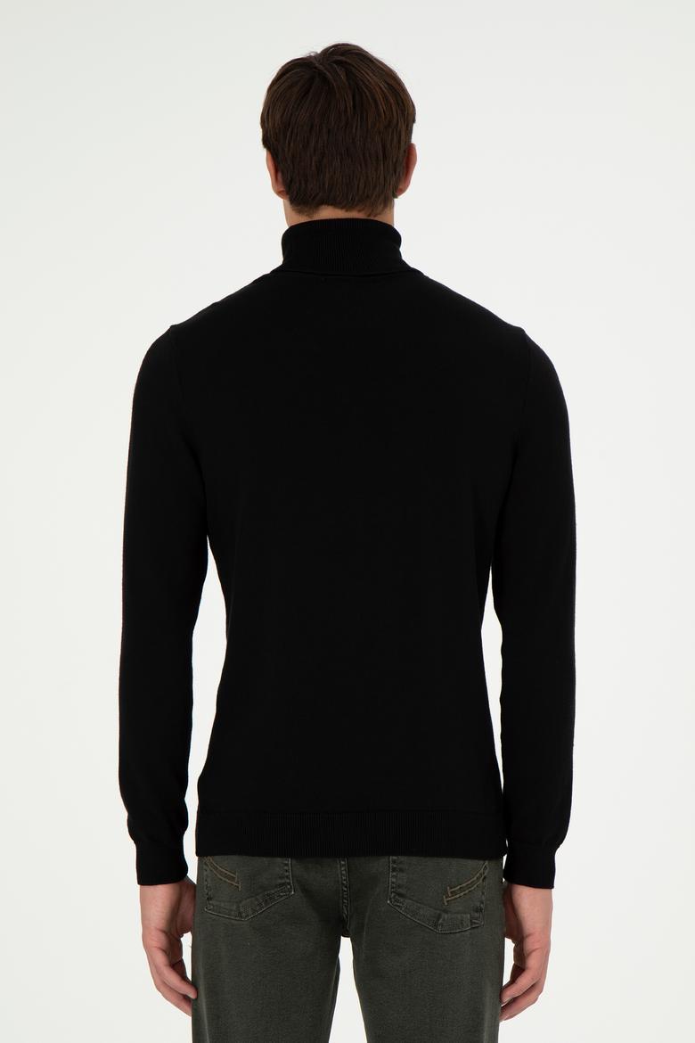 Erkek Siyah Basic Kazak - 50294781053