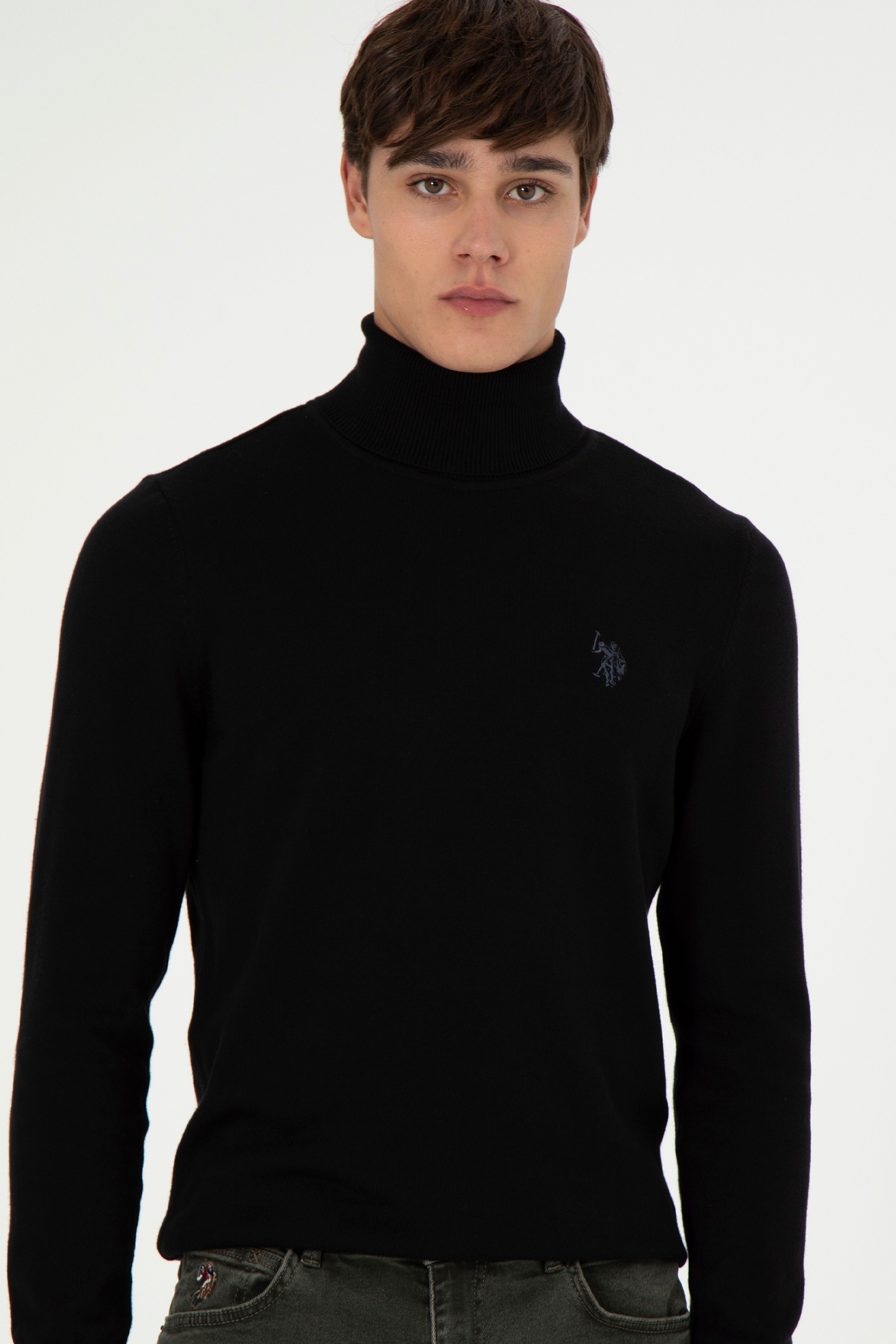 Erkek Siyah Basic Kazak
