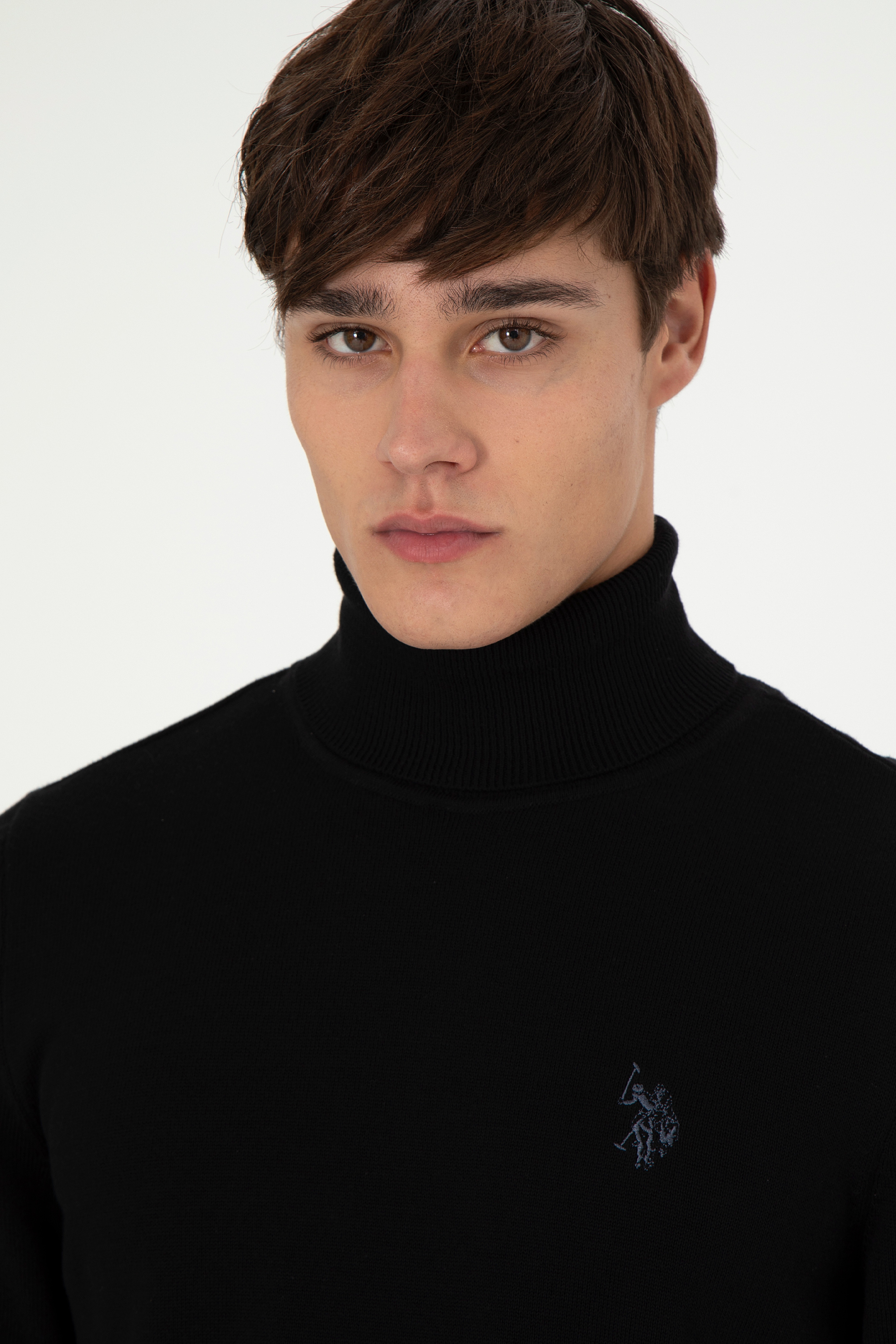 Erkek Siyah Basic Kazak - Image 2