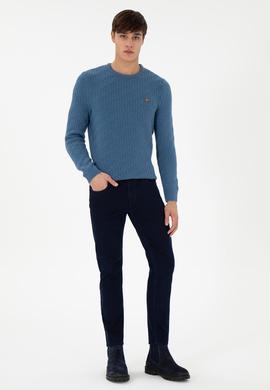 Erkek Koyu Mavi Jean Pantolon - 50298499030