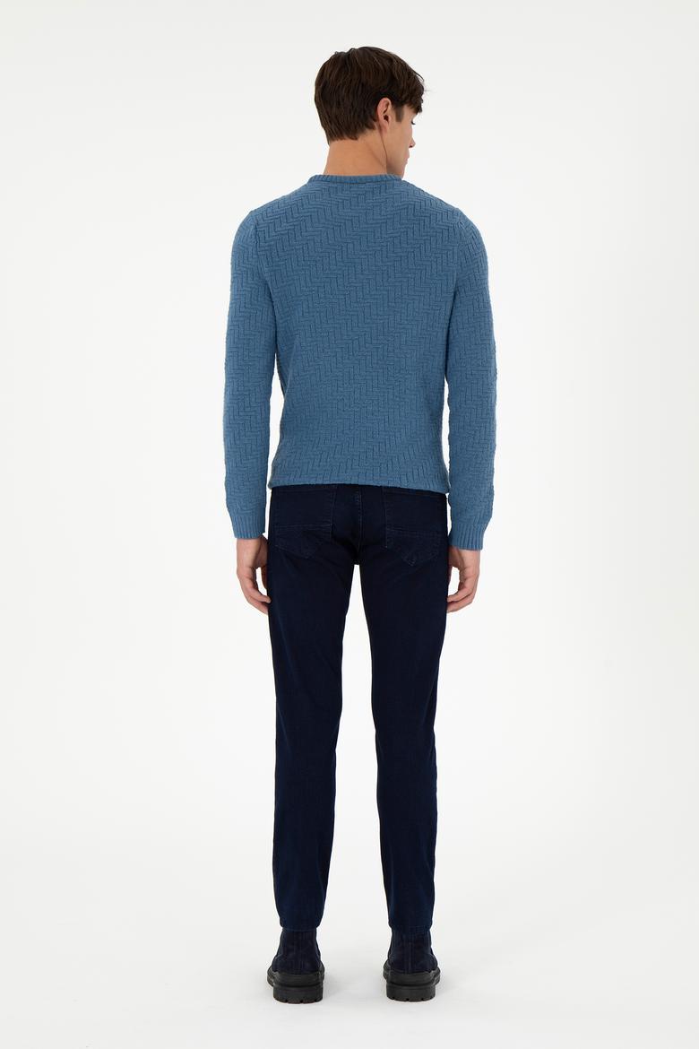 Erkek Koyu Mavi Jean Pantolon - 50298499030