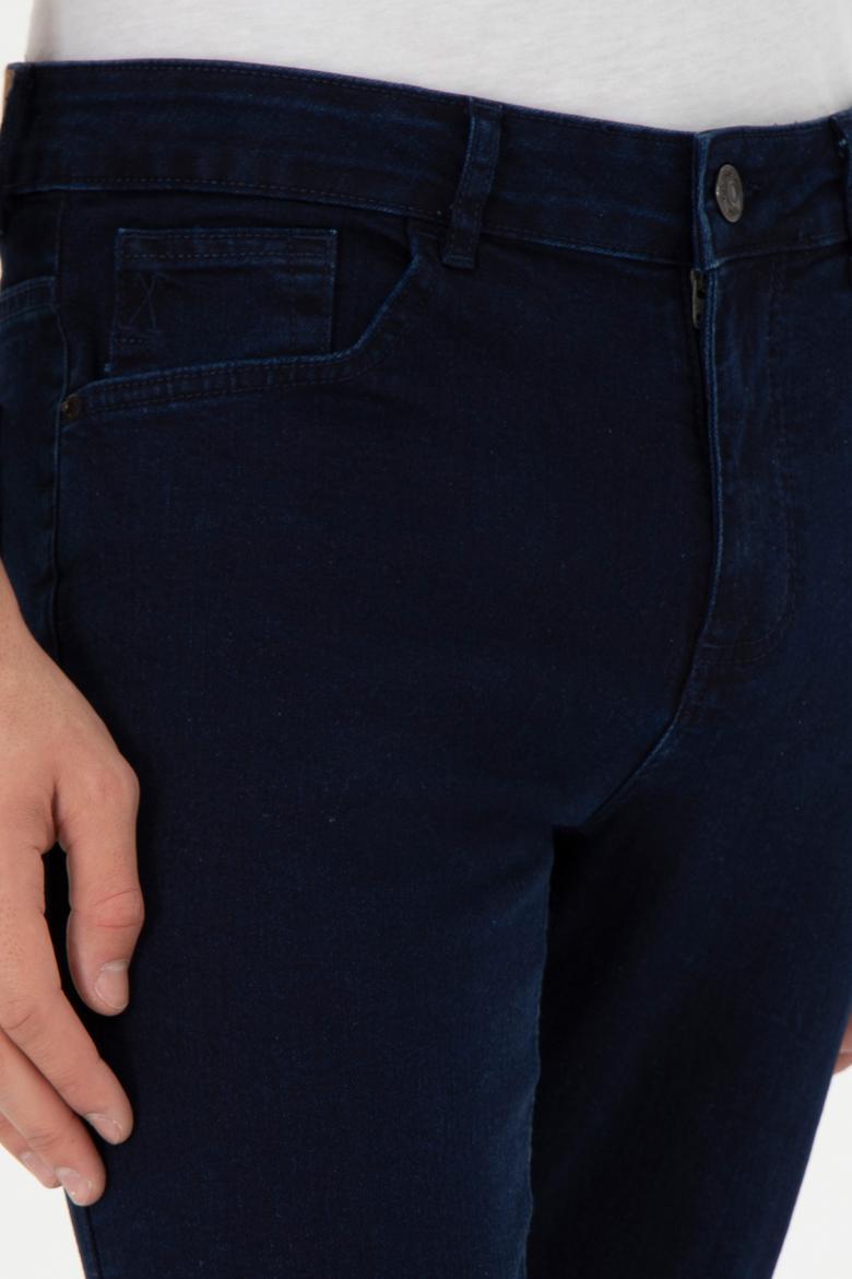 Erkek Koyu Mavi Jean Pantolon - 50298499030