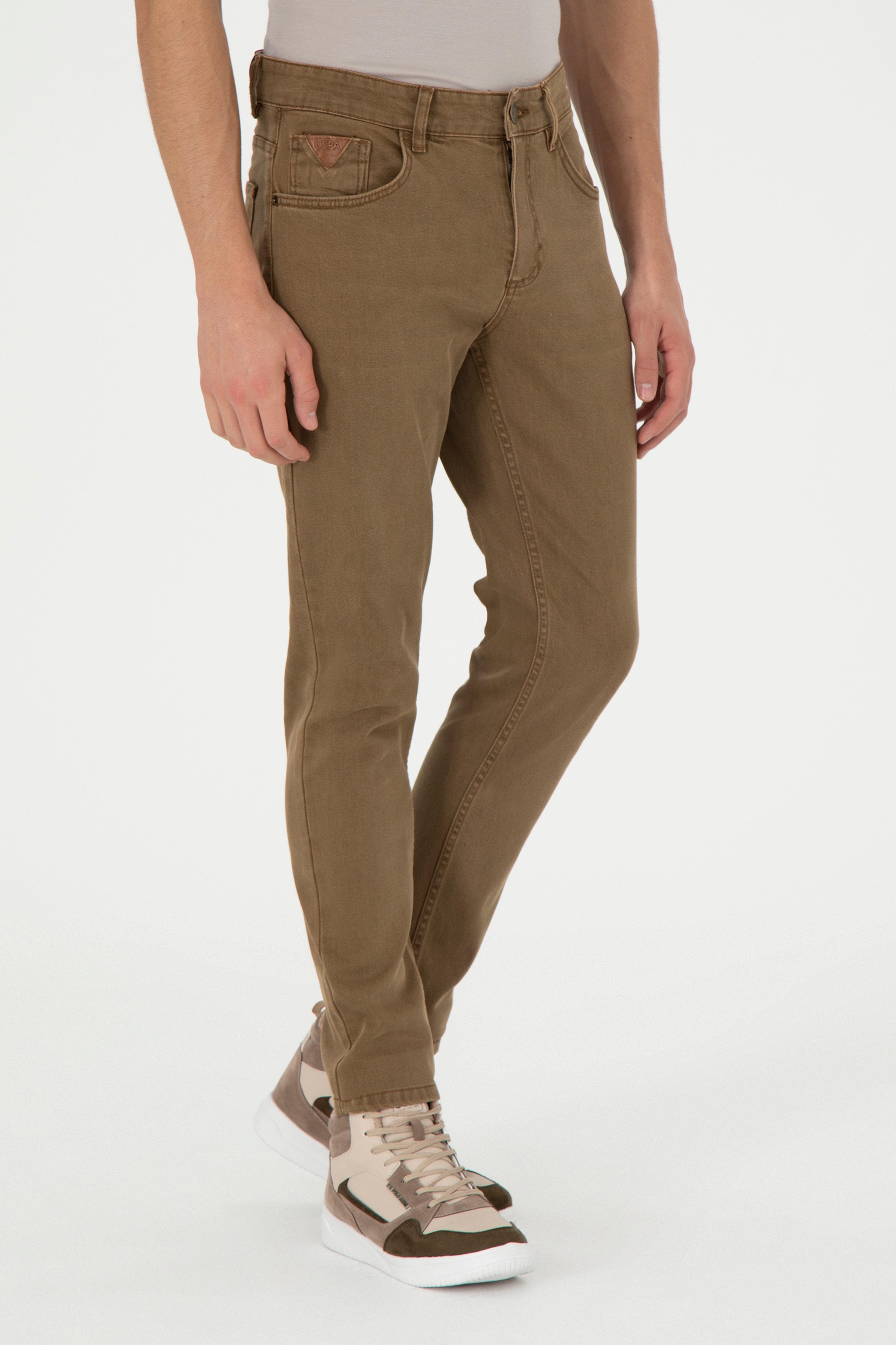 Erkek Hardal Jean Pantolon