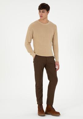 Erkek Kahverengi Kanvas Pantolon - 50291200099