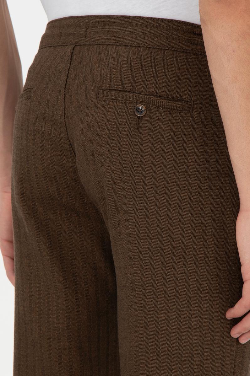 Erkek Kahverengi Kanvas Pantolon