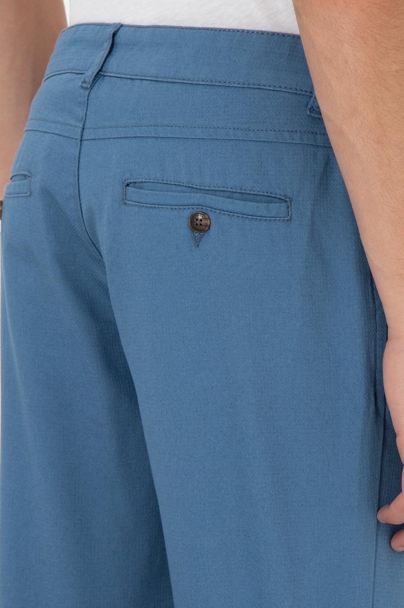 Erkek Regular Fit Saks Kanvas Pantolon