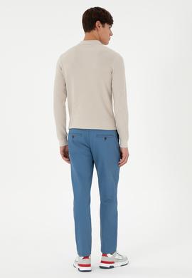 Erkek Regular Fit Saks Kanvas Pantolon - 50291179179