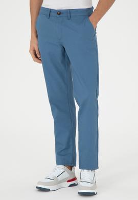 Erkek Regular Fit Saks Kanvas Pantolon - 50291179179