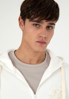 Erkek Krem Örme Hırka - 50290731011