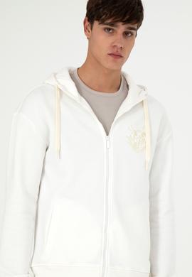 Erkek Krem Örme Hırka - 50290731011